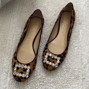 Sole society leopard flats
